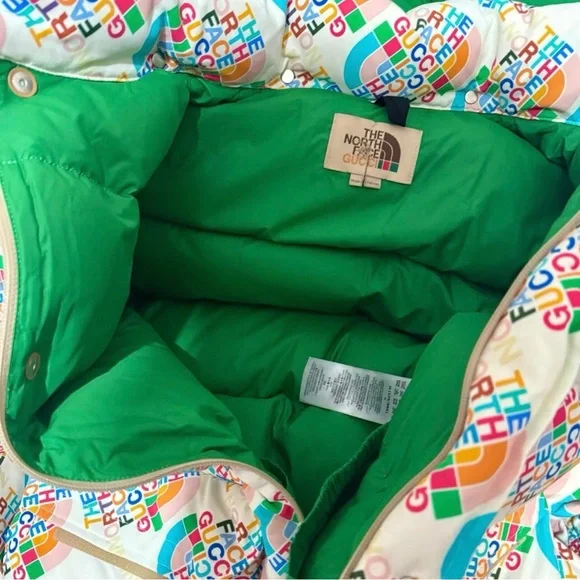 Gucci Multicolor Logo Puffer Jacket - Picture 3 of 6